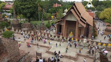 Ayutthaya historischer Park buddhistischer Tempel in Thailand video