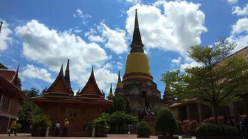 Parque histórico de Ayutthaya templo budista en Tailandia video