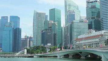 skyline della città di Singapore video