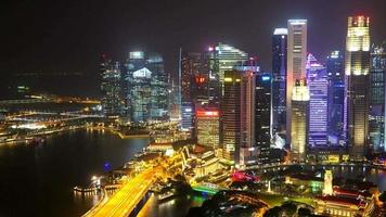Skyline der Stadt Singapur