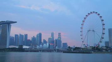 horizonte de la ciudad de singapur video