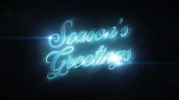 Season's Greetings Background Gold Text Animation video