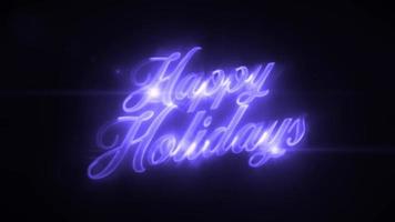 Happy Holidays Background Gold Text Animation video