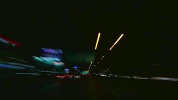 Traffic Lights At Night video