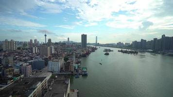 skyline di macao, cina video