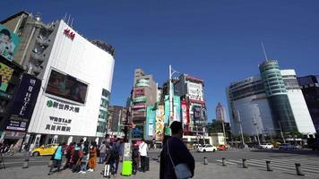 Taipei, Taiwan, på ximending-marknaden video