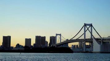 Regenbogenbrücke in Tokio, Japan video