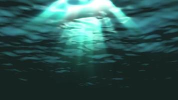 Underwater Ocean Waves Ripple and Flow with Light Rays video