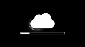 Loading Bar With Cloud Symbol video