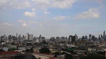 Zeitraffer der Skyline von Bangkok, Thailand video