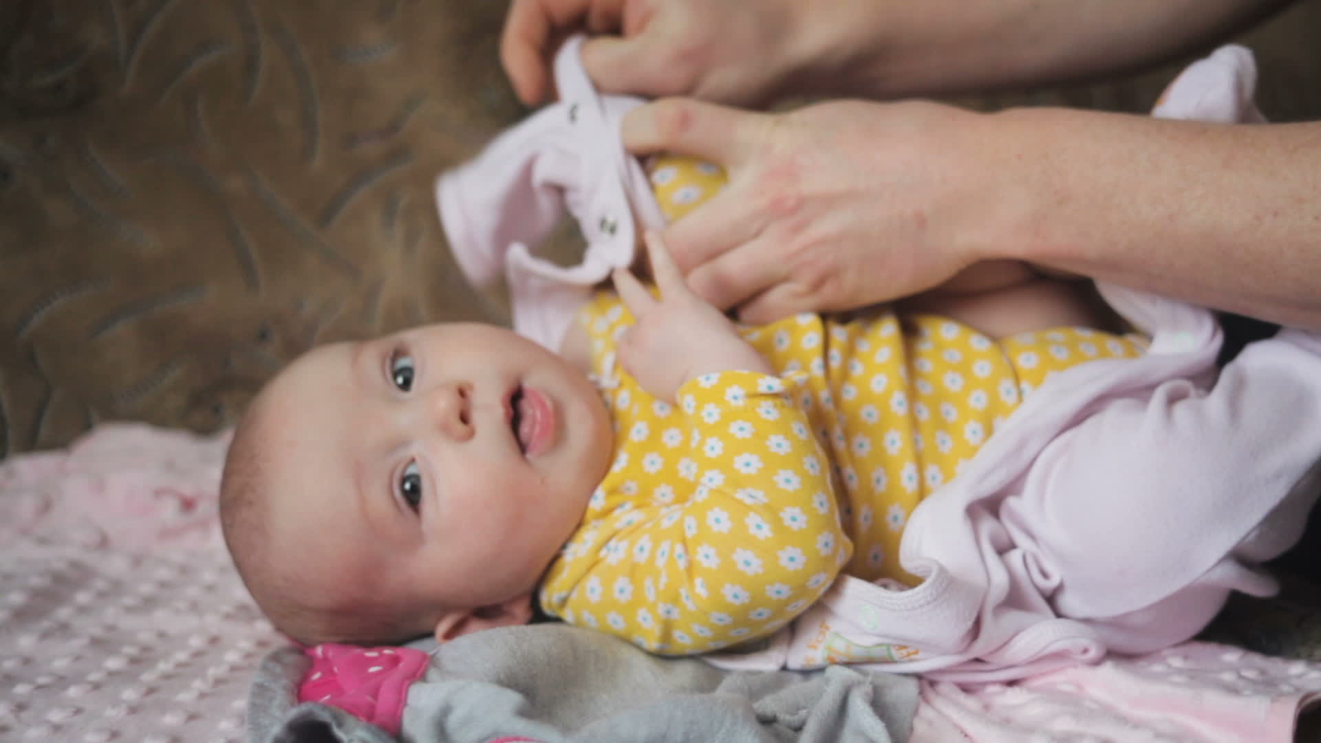 Baby Being Changed 1624228 Stock Video at Vecteezy