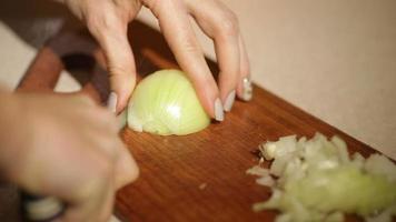 Chopping An Onion  video