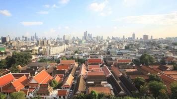 Zeitraffer der Skyline von Bangkok, Thailand video