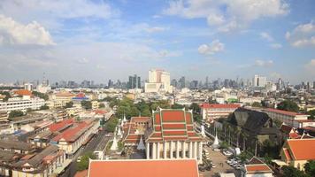 Time lapse of Bangkok skyline, Thailand