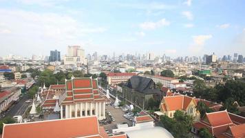 Zeitraffer der Skyline von Bangkok, Thailand