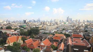 Time lapse of Bangkok skyline, Thailand