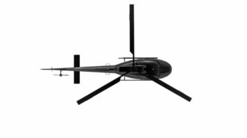hélicoptère noir volant video
