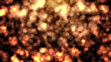 Floating Golden Dust Particles With Bokeh video