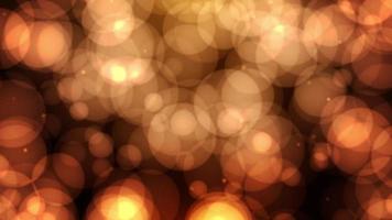 Floating Golden Dust Particles With Bokeh video