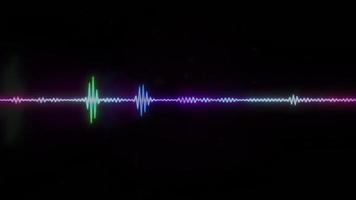 Grafik-Equalizer-Hintergrundschleife für digitales Audiospektrum video