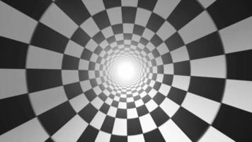 Abstract Checkerboard Vortex Background Seamless Looping video