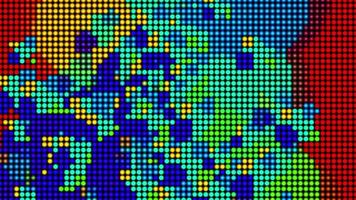 abstrakter gepunkteter Mosaikanimationsschleifenhintergrund video