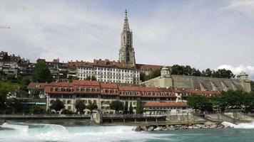 timelapse bern city, huvudstad i Schweiz video