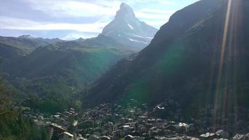 città di zermatt in svizzera