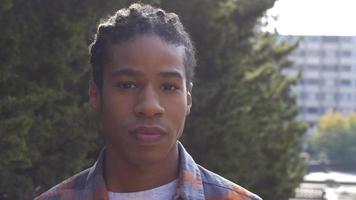 Young Millennial Man Portrait Close Up video