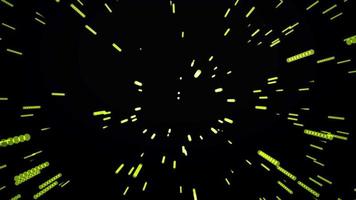 partículas brillantes de una explosión espacial video