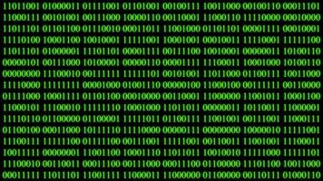 Binary Code Data Background video