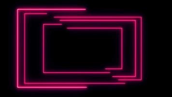 abstracte licht neon lasershow op zwarte achtergrond video