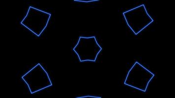 Spectacle laser néon lumière abstraite sur fond noir video