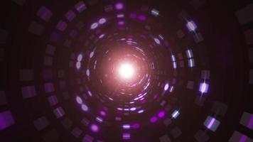 Abstract Light Tunnel For VJ Loops With Purple Lights video