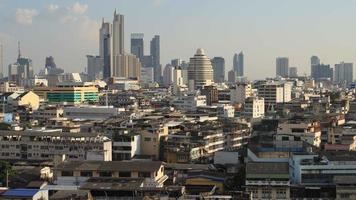 Bangkok, Tailandia paisaje urbano en lapso de tiempo durante el día video