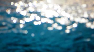 sfocatura acqua con bokeh luce solare sfondo video