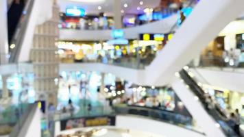 Abstract blur beautiful modern luxury shopping mall video