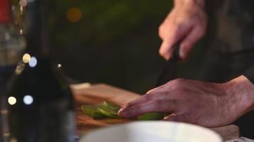 Hand Slicing Key Lime video