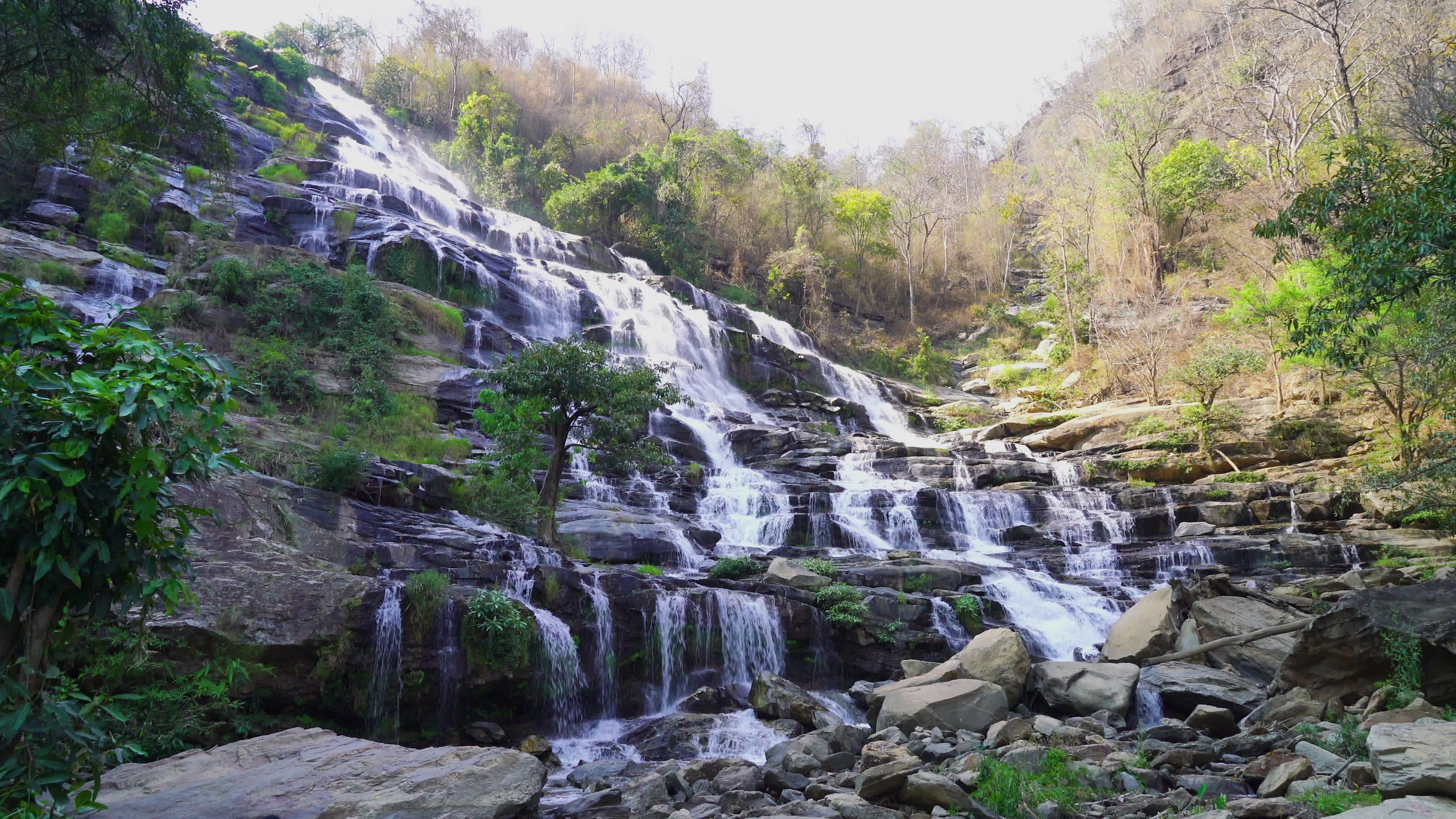Mae Ya Waterfall in Thailand 1625433 Stock Video at Vecteezy