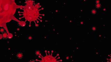 förstärkt coronavirus bakgrund video