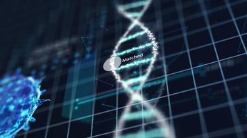 chromosome d'ADN en spirale de technologie médicale