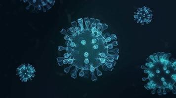 animação do vírus influenza video
