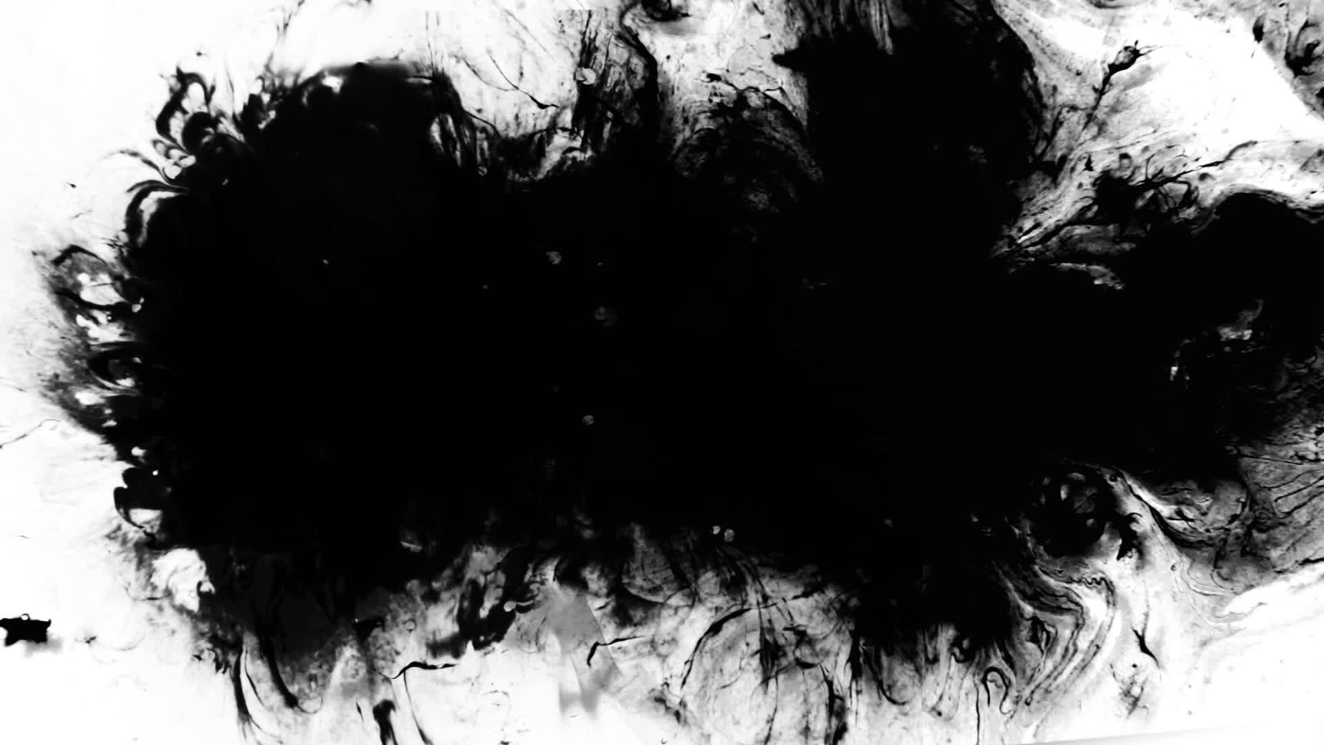 Black Ink Spread Stock Video Footage for Free Download