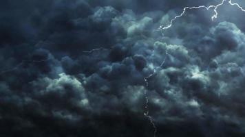 Severe Lightning Storm Background video