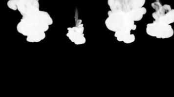 White smoke falling  video