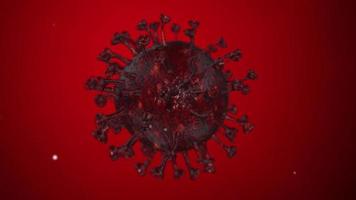 animatie van het coronavirus 2019 video