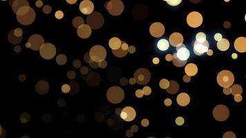 bokeh di particelle glitter oro video