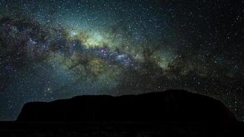 Milky Way over Uluru video