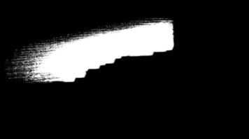 gebürstete weiße Farbe auf schwarzem Hintergrund video