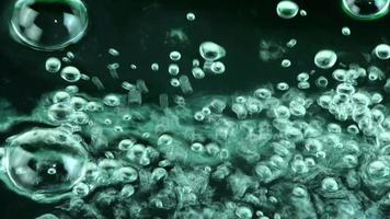 bolhas abstratas de água fervente video